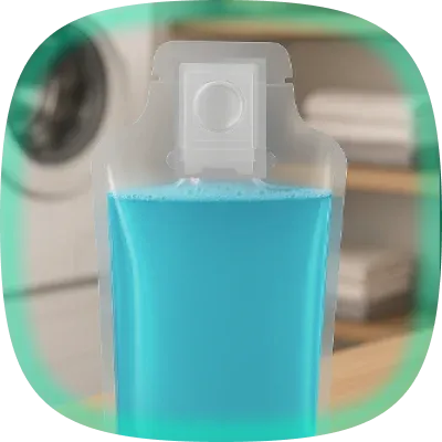 ValvPack being used to hold household products.